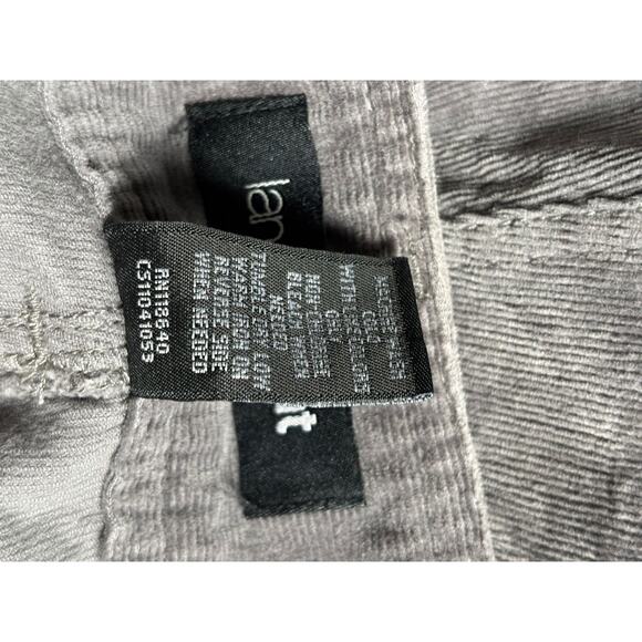 Lane Bryant Straight Leg Corduroy Pants Womens Size 24 Average Gray High Rise - Picture 4 of 7